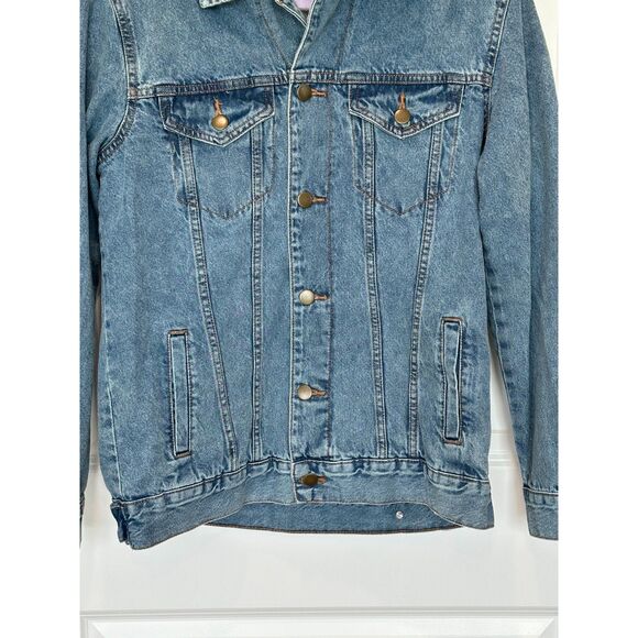 NWT Hasbro Monopoly Men's Denim Jacket Size Small - Picture 7 of 8